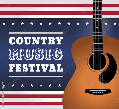 Image of country music guitar style