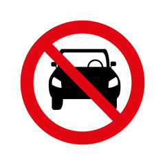 dont parking signal icon vector illustration design