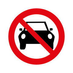 dont parking signal icon vector illustration design