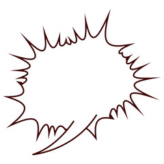 Bubble icon. Communication message discussion and conversation theme. Isolated design. Vector illustration