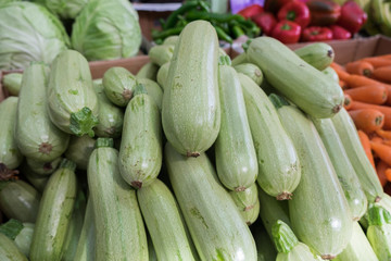 Zucchini at the city market