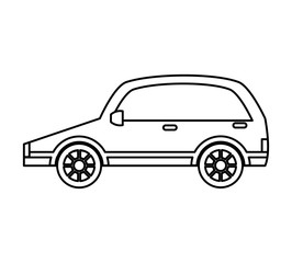 car auto vehicle isolated icon vector illustration design