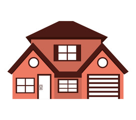 exterior house isolated icon vector illustration design