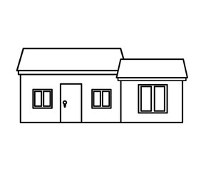 exterior house isolated icon vector illustration design