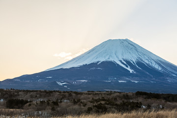 Fototapeta na wymiar Mountain Fuji Sunrise