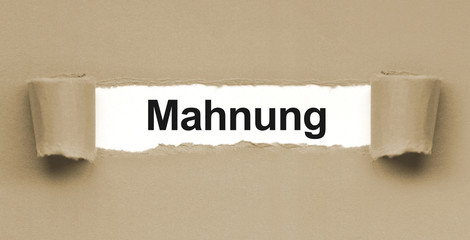 Mahnung