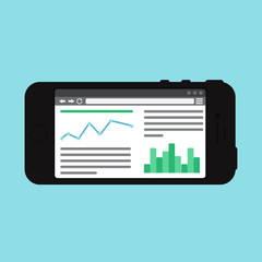 Web Template of Smartphone Site or Article Form