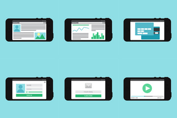 Web Template Form On Smartphone
