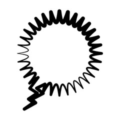 Bubble icon. Communication message discussion and conversation theme. Isolated design. Vector illustration