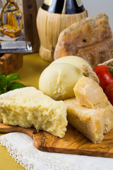 Best Italian food - fresh caciocavallo, pecorino, pamesan cheese