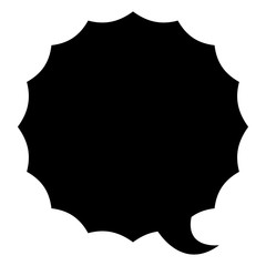 Bubble icon. Communication message discussion and conversation theme. Isolated design. Vector illustration