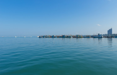 Fototapeta premium points boat in Thailand