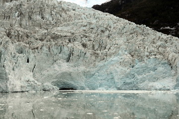 Pia glacier on the archipelago of Tierra del Fuego.