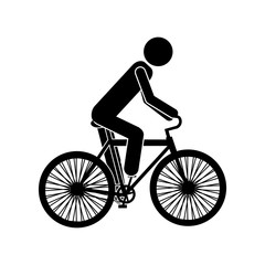 Bike vehicle icon. Transportation travel trip and delivery theme. Isolated design. Vector illustration
