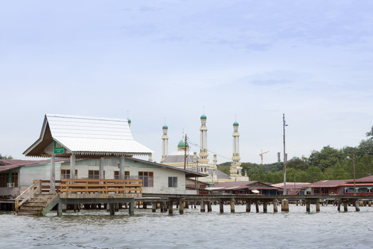 Water village in Brunei, Asia