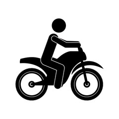 Motorcycle vehicle icon. Transportation travel trip and delivery theme. Isolated design. Vector illustration