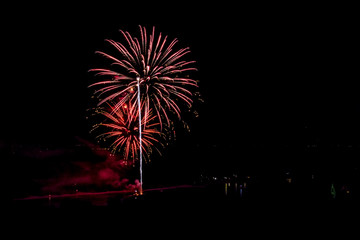 Feuerwerk am Rhein