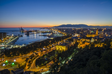 Obraz premium Malaga Andaluzja Hiszpania
