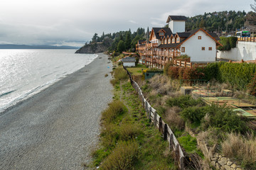 Fototapeta na wymiar Playa Bonita in San Carlos de Bariloche, Santa Cruz Province, Argentina