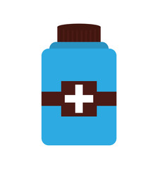 bottle drug isolated icon vector illustration design