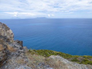 Fototapeta na wymiar Islands of Lipari at Sicily