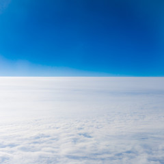 Fototapeta na wymiar clouds from airplane window. height of 10 000 km. Clouds