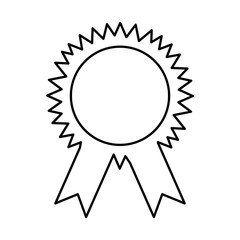 medal first place isolated icon vector illustration design