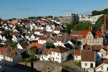 Typical houses in Old Stavanger (called 