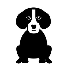 cute dog mascot icon vector illustration design
