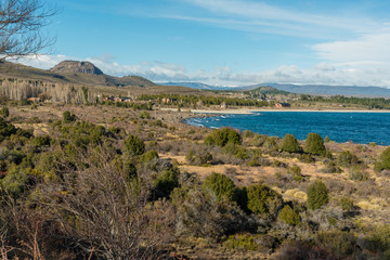 Fototapeta na wymiar Views of Lago Nahuel Huapi in Rio Negro Province, Argentina
