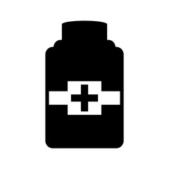 bottle drug isolated icon vector illustration design
