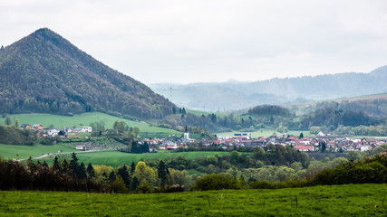 small city view from above