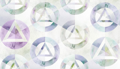 Watercolor polygonal background