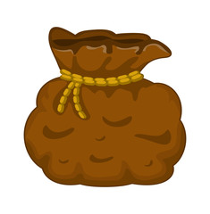 santa money bag, sack vector symbol icon design.