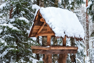 Feeder for birds.