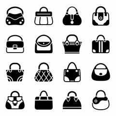 Vector Bag icon set