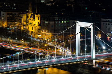 Fototapeta na wymiar Elisabeth Bridge in Budapest