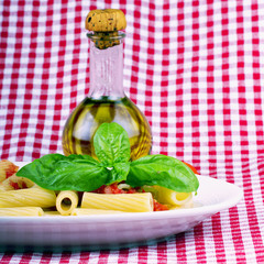 Pasta and oil