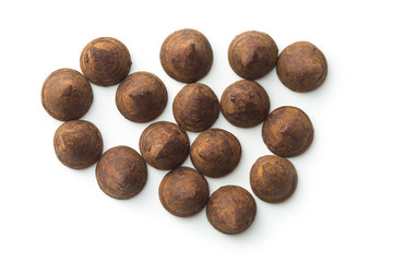 Sweet chocolate truffles.