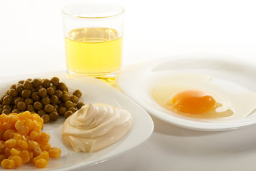 Egg mayonnaise salad oil