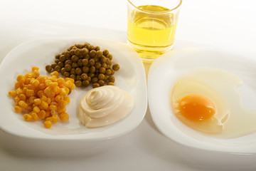 Egg mayonnaise salad oil