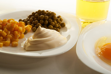 Egg mayonnaise salad oil