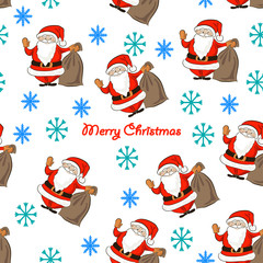 pattern with Santa