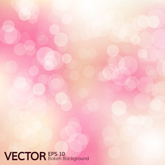 Bokeh light vintage background- Vector illustration.