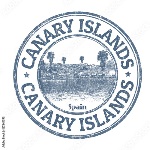 "Canary Islands sign or stamp" Stock image and royaltyfree vector