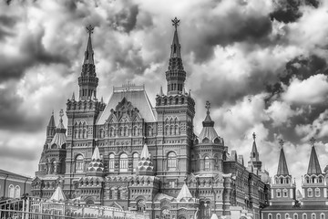 The State Historical Museum on Red Square, Moscow, Russia