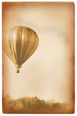 Vintage hot air balloon