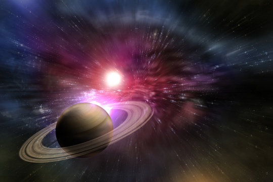 Fototapeta Planet Saturn Galaxy
