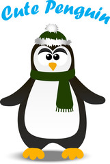 cute Christmas penguin