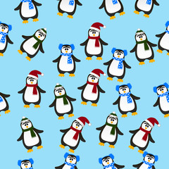 cute Christmas penguin